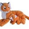 Wild Republic 19401 Tiger Mit Kind Ca 40 Cm Plüsch Mit Öko-Füllung -Wild Republic 19401 Mom Baby Tiger