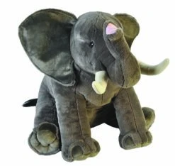Wild Republic 19517 Little Biggies Plüsch Kuscheltier Ca 76cm - Afrikan. Elefant