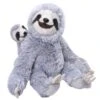 Wild Republic 24089 Faultier Mutter Mit Baby Mutter & Kind Ca 30cm Plüsch -Wild Republic 24089 Mom and Baby Three Toed Sloth
