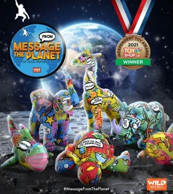 Wild Republic Message Planet Dolphin, 30 Cm 5 Wild Republic Message Planet Dolphin, 30 Cm – Bild 3