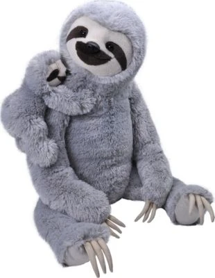 Wild Republic Jumbo Mom And Baby Sloth, 76 Cm 3 Wild Republic Jumbo Mom And Baby Sloth, 76 Cm
