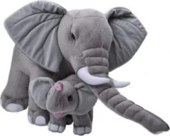 Wild Republic Jumbo Mom And Baby Elephant, 76 Cm