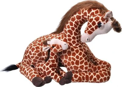 Wild Republic Jumbo Mom And Baby Giraffe, 76 Cm 3 Wild Republic Jumbo Mom And Baby Giraffe, 76 Cm
