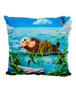 Wild Republic 26233 Kissen Quadratisch Seeotter 35x35 Cm Plüsch