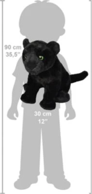 Wild Republic Cuddlekins Schwarzer Jaguar 30cm 4 Wild Republic Cuddlekins Schwarzer Jaguar 30cm – Bild 2