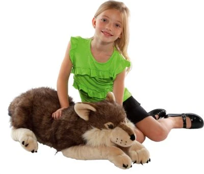 Wild Republic Cuddlekins Jumbo Wolf, 76 Cm 4 Wild Republic Cuddlekins Jumbo Wolf, 76 Cm – Bild 2