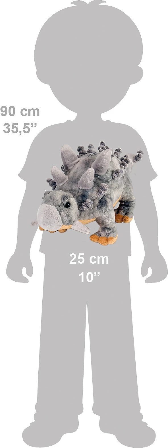 Wild Republic Dinosaurier Ankylosaurus 25cm 4 Wild Republic Dinosaurier Ankylosaurus 25cm – Bild 2