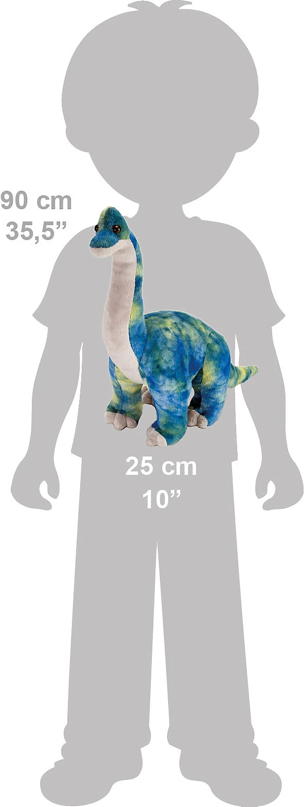 Wild Republic Dinosaurier Brachiosaurus 25cm 4 Wild Republic Dinosaurier Brachiosaurus 25cm – Bild 2